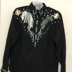 Vintage Chaparral Ridge Western Decorative Shirt